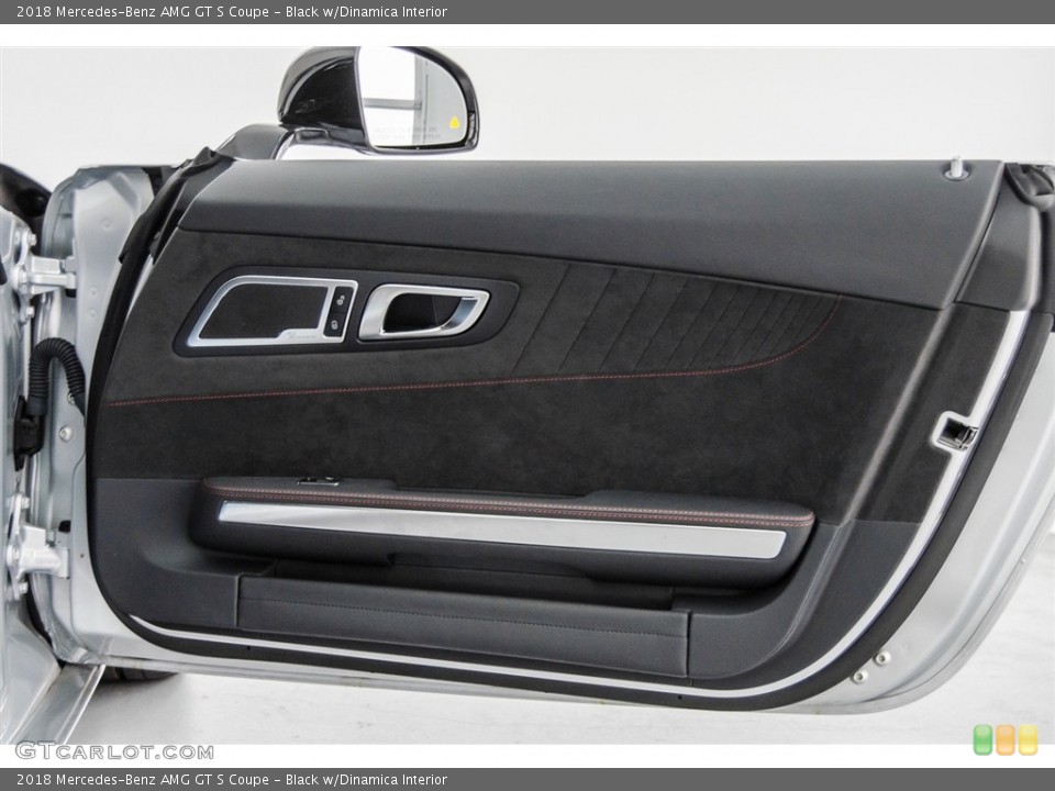 Black w/Dinamica Interior Door Panel for the 2018 Mercedes-Benz AMG GT S Coupe #124956598