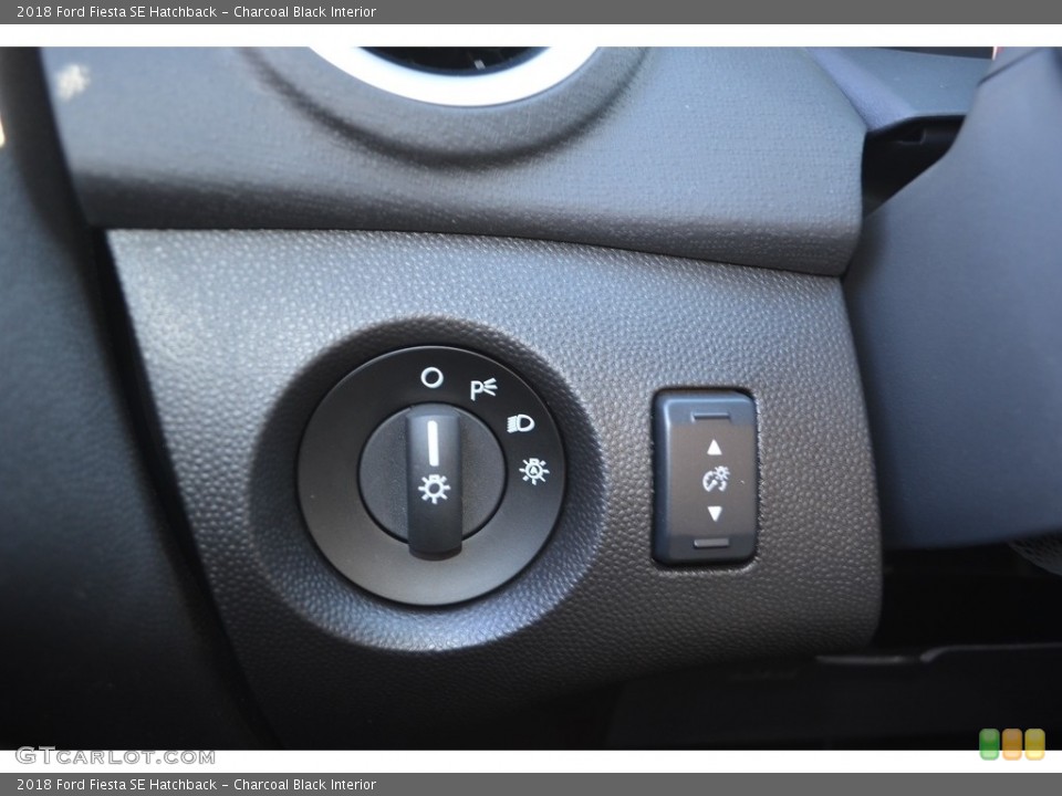 Charcoal Black Interior Controls for the 2018 Ford Fiesta SE Hatchback #124964547