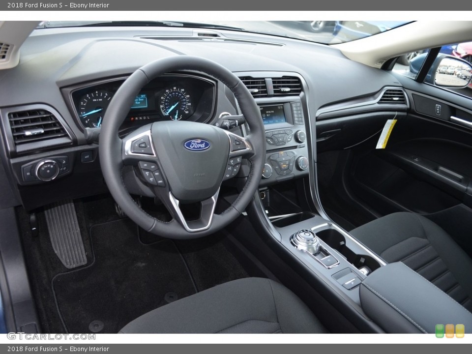 Ebony Interior Dashboard for the 2018 Ford Fusion S #124965430