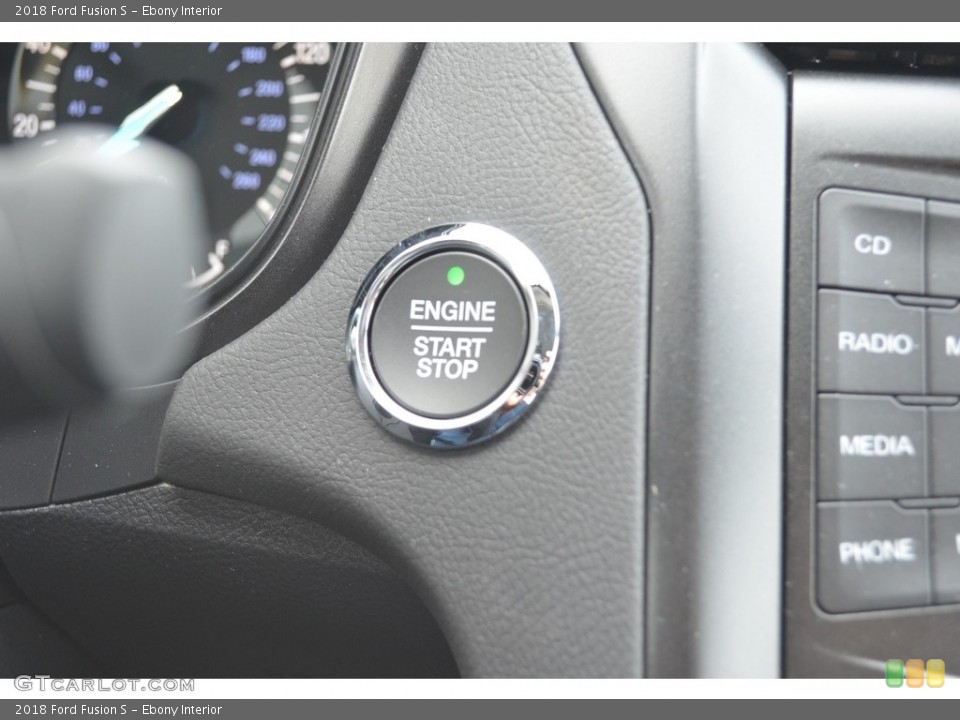 Ebony Interior Controls for the 2018 Ford Fusion S #124965618