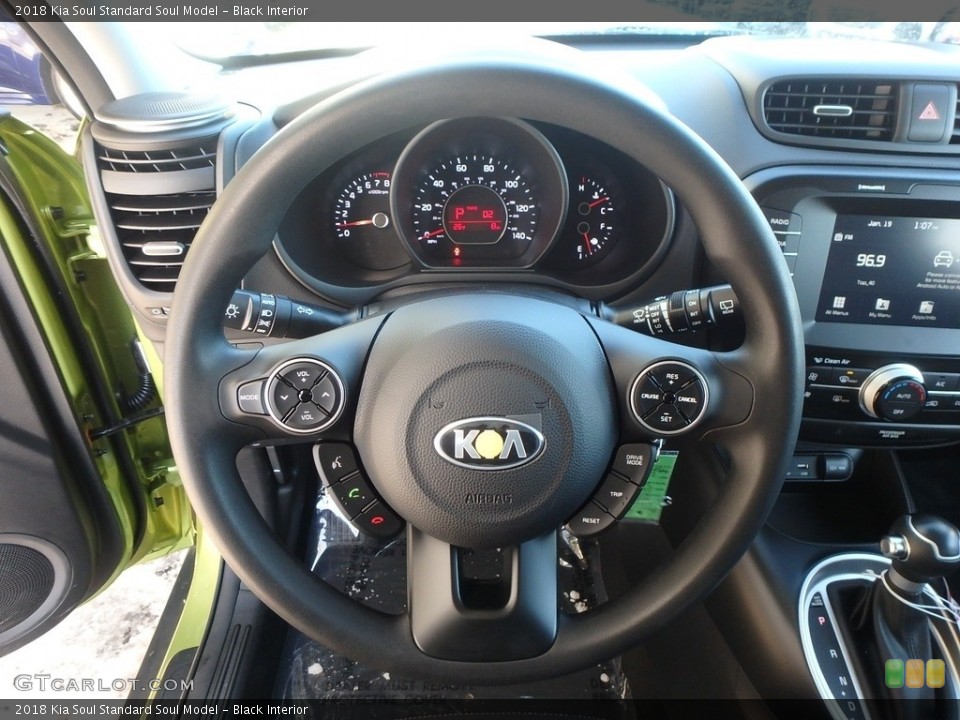 Black Interior Steering Wheel for the 2018 Kia Soul  #124970328