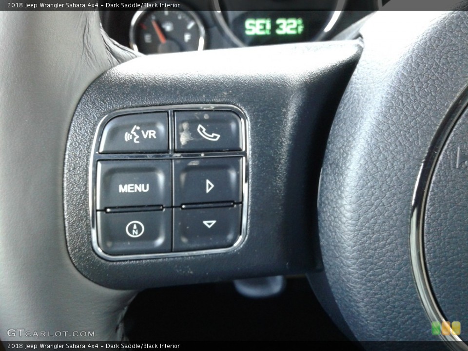 Dark Saddle/Black Interior Controls for the 2018 Jeep Wrangler Sahara 4x4 #124979118
