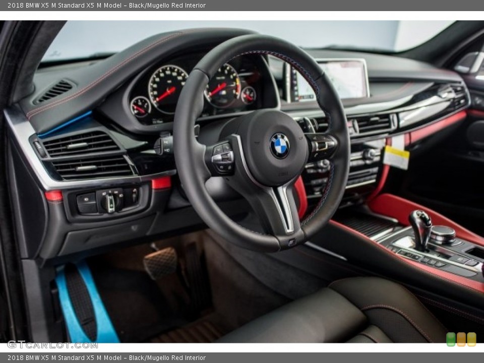Black/Mugello Red Interior Dashboard for the 2018 BMW X5 M  #124988382