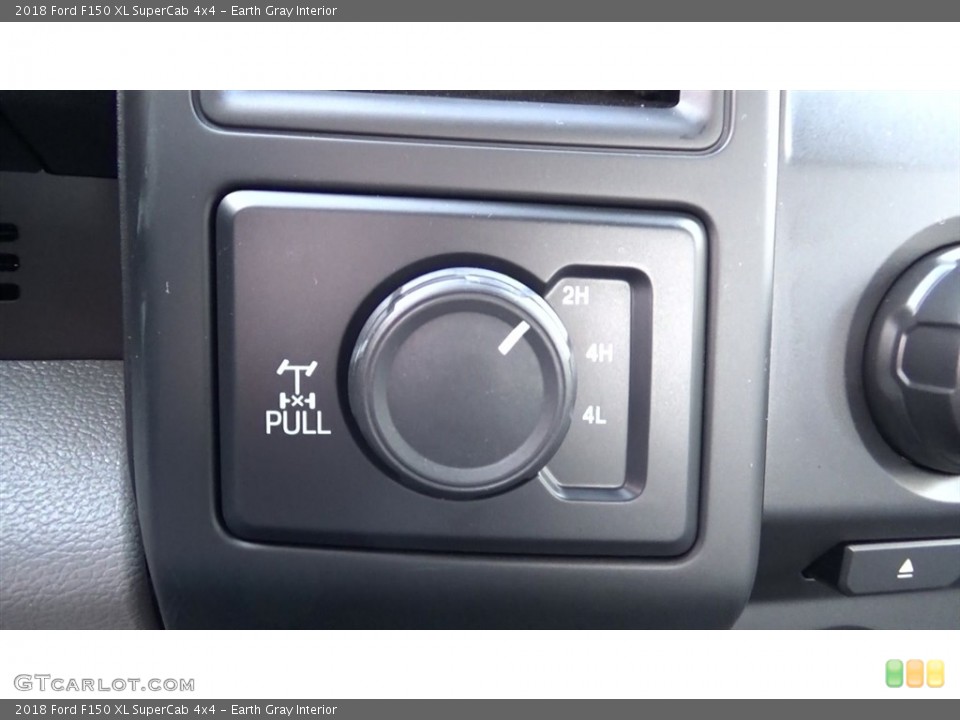 Earth Gray Interior Controls for the 2018 Ford F150 XL SuperCab 4x4 #124990017