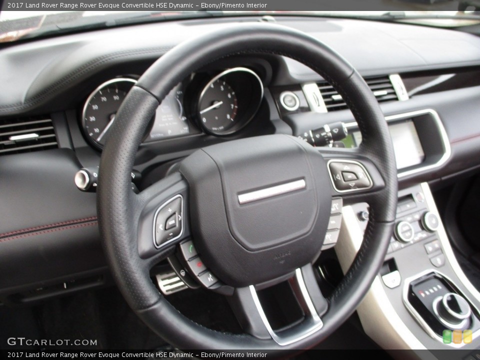 Ebony/Pimento Interior Steering Wheel for the 2017 Land Rover Range Rover Evoque Convertible HSE Dynamic #125002480