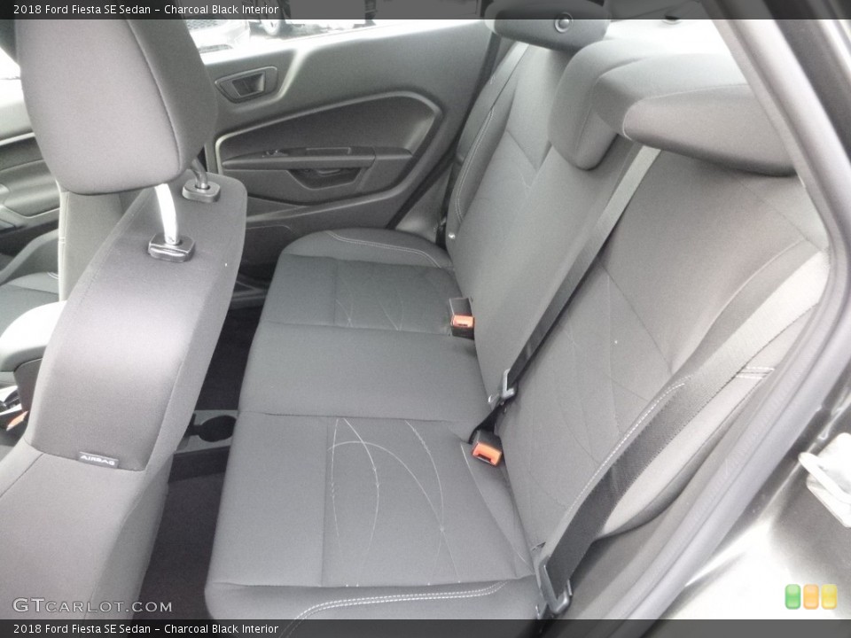 Charcoal Black Interior Rear Seat for the 2018 Ford Fiesta SE Sedan #125009452