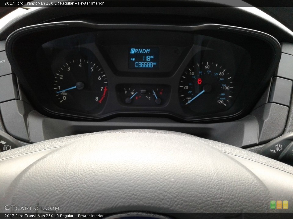 Pewter Interior Gauges for the 2017 Ford Transit Van 250 LR Regular #125012605