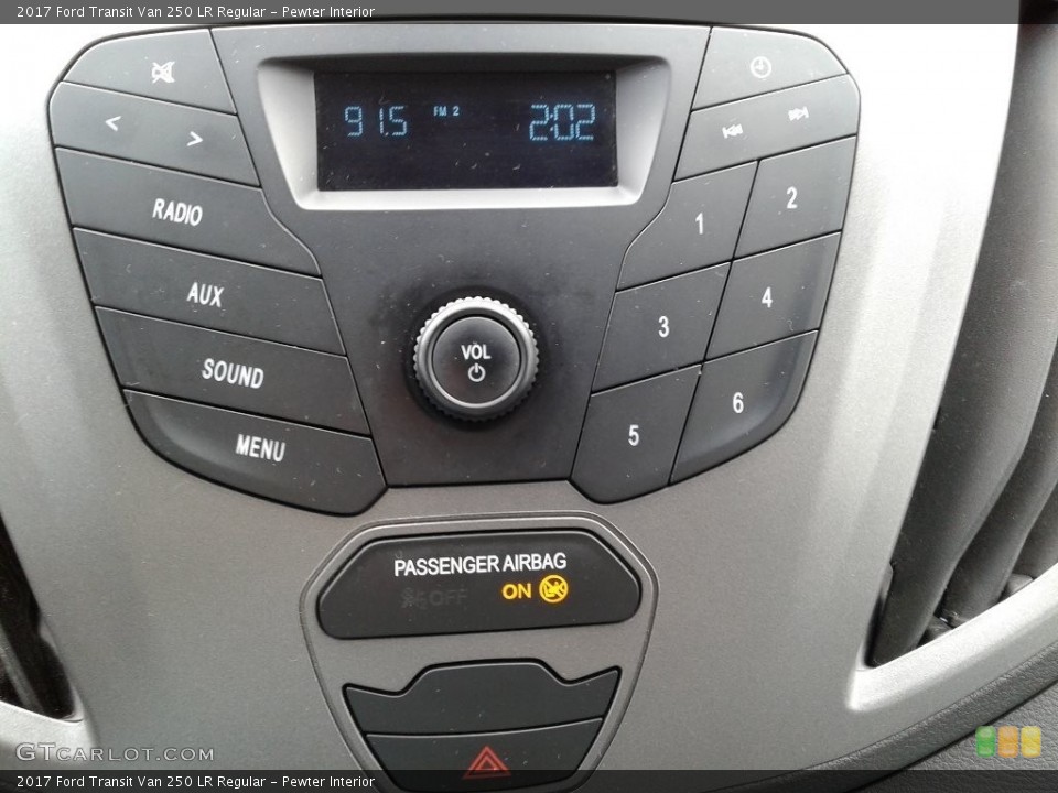Pewter Interior Controls for the 2017 Ford Transit Van 250 LR Regular #125012640