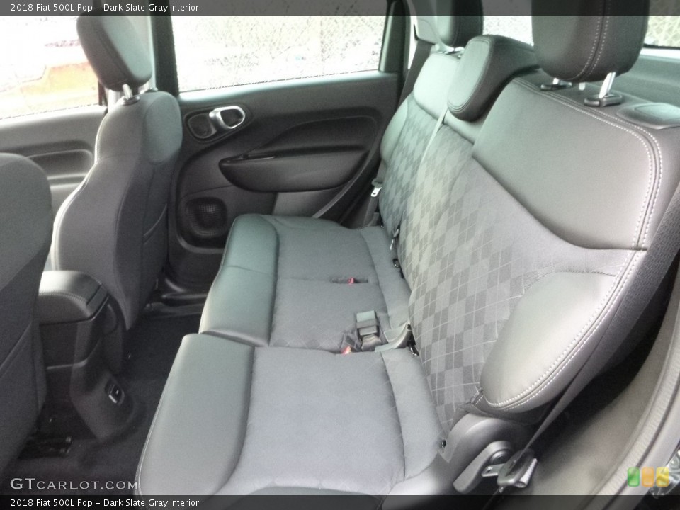 Dark Slate Gray Interior Rear Seat for the 2018 Fiat 500L Pop #125022685