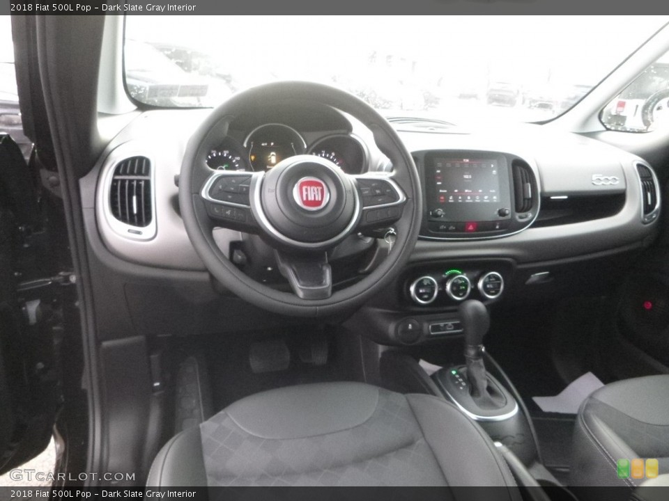 Dark Slate Gray Interior Front Seat for the 2018 Fiat 500L Pop #125022697