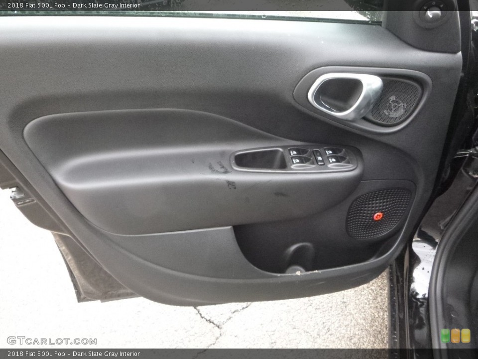 Dark Slate Gray Interior Door Panel for the 2018 Fiat 500L Pop #125022715