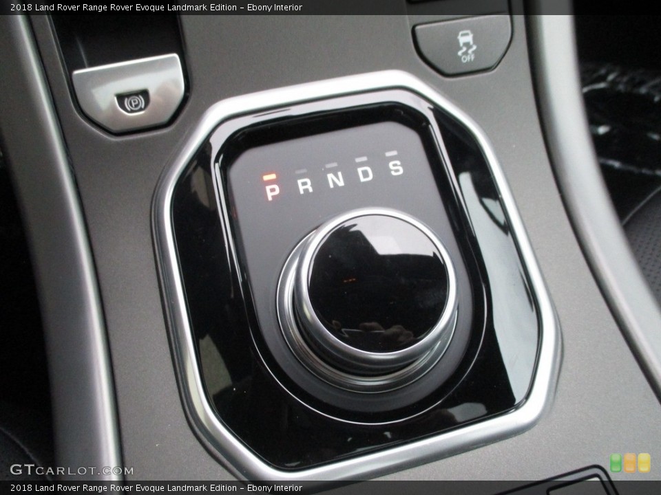 Ebony Interior Transmission for the 2018 Land Rover Range Rover Evoque Landmark Edition #125032249