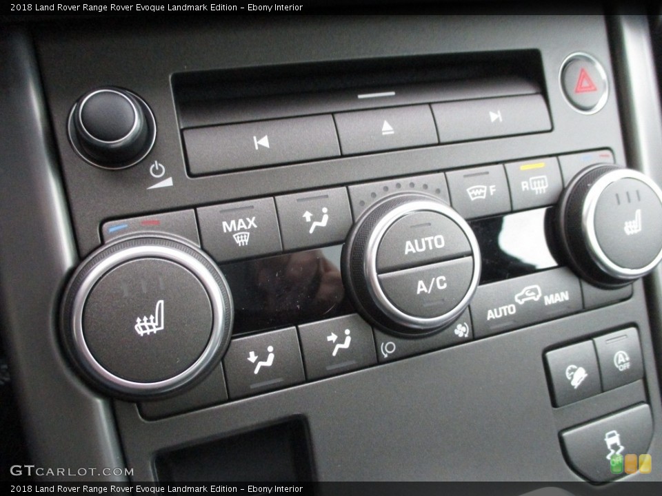 Ebony Interior Controls for the 2018 Land Rover Range Rover Evoque Landmark Edition #125032267