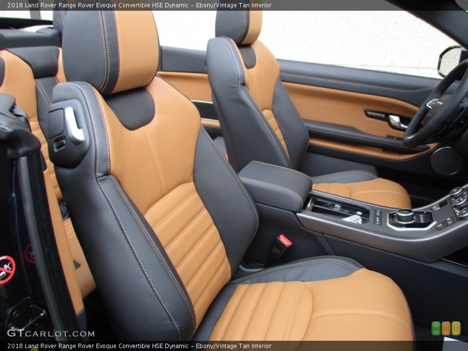 Ebony/Vintage Tan Interior Photo for the 2018 Land Rover Range Rover Evoque Convertible HSE Dynamic #125033869