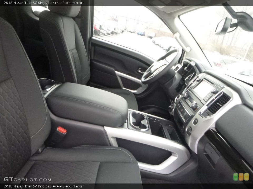Black Interior Front Seat for the 2018 Nissan Titan SV King Cab 4x4 #125033941