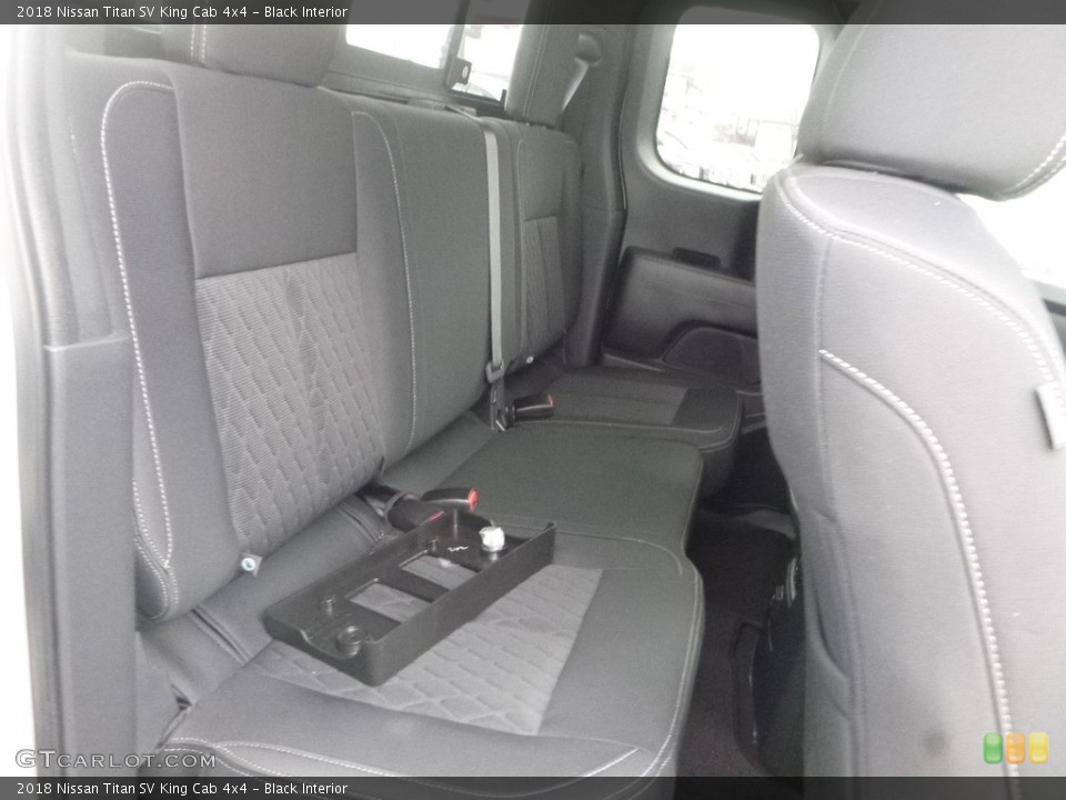Black Interior Rear Seat for the 2018 Nissan Titan SV King Cab 4x4 #125033992