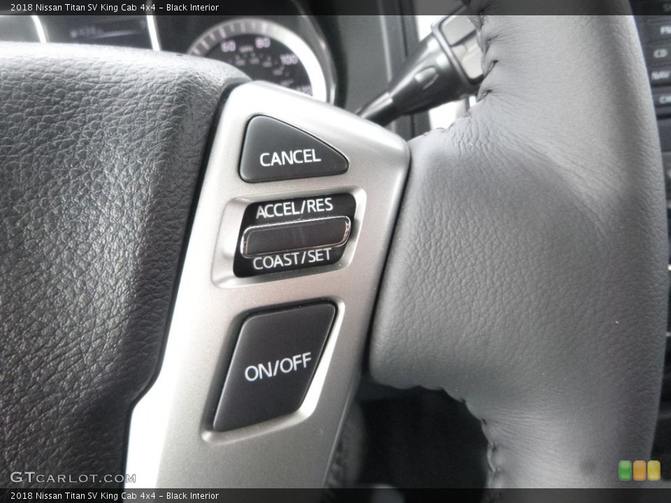 Black Interior Controls for the 2018 Nissan Titan SV King Cab 4x4 #125034331