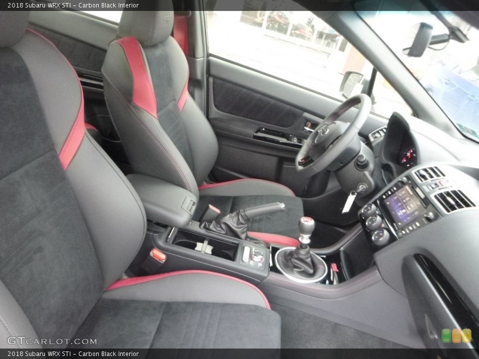 Carbon Black Interior Front Seat for the 2018 Subaru WRX STI #125039224
