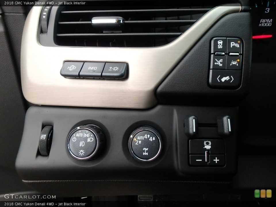 Jet Black Interior Controls for the 2018 GMC Yukon Denali 4WD #125039686