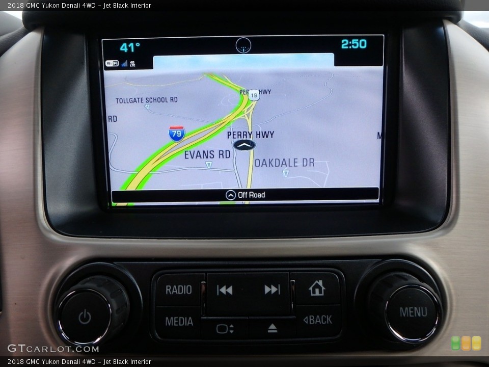 Jet Black Interior Navigation for the 2018 GMC Yukon Denali 4WD #125039755