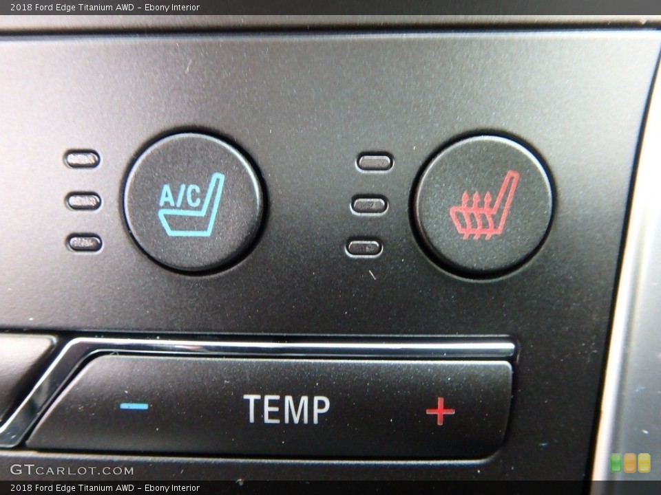 Ebony Interior Controls for the 2018 Ford Edge Titanium AWD #125043448