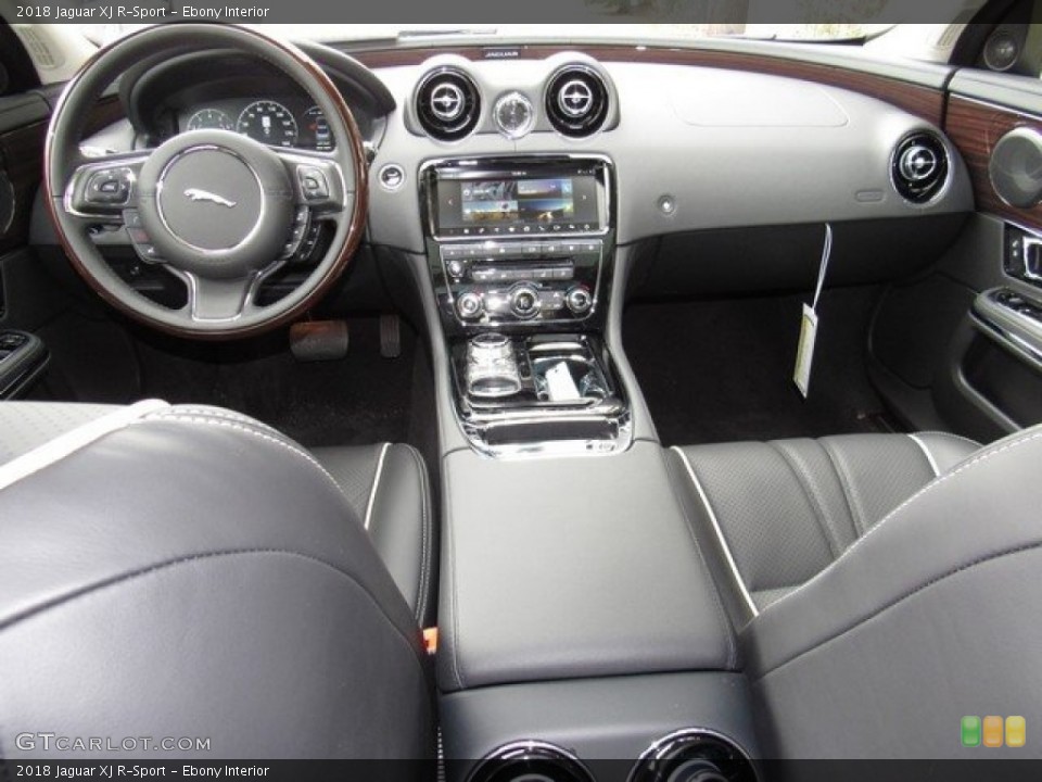 Ebony Interior Dashboard for the 2018 Jaguar XJ R-Sport #125044435