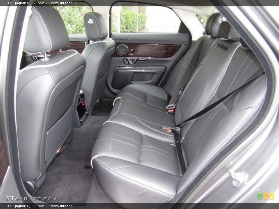 Ebony Interior Rear Seat for the 2018 Jaguar XJ R-Sport #125044441