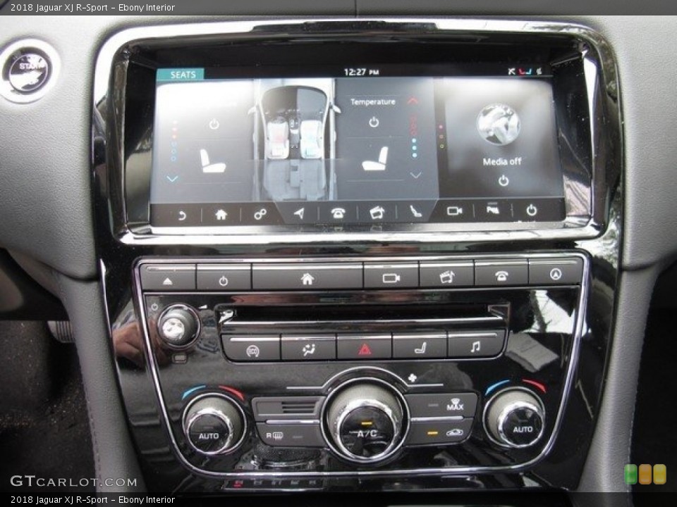 Ebony Interior Controls for the 2018 Jaguar XJ R-Sport #125044525