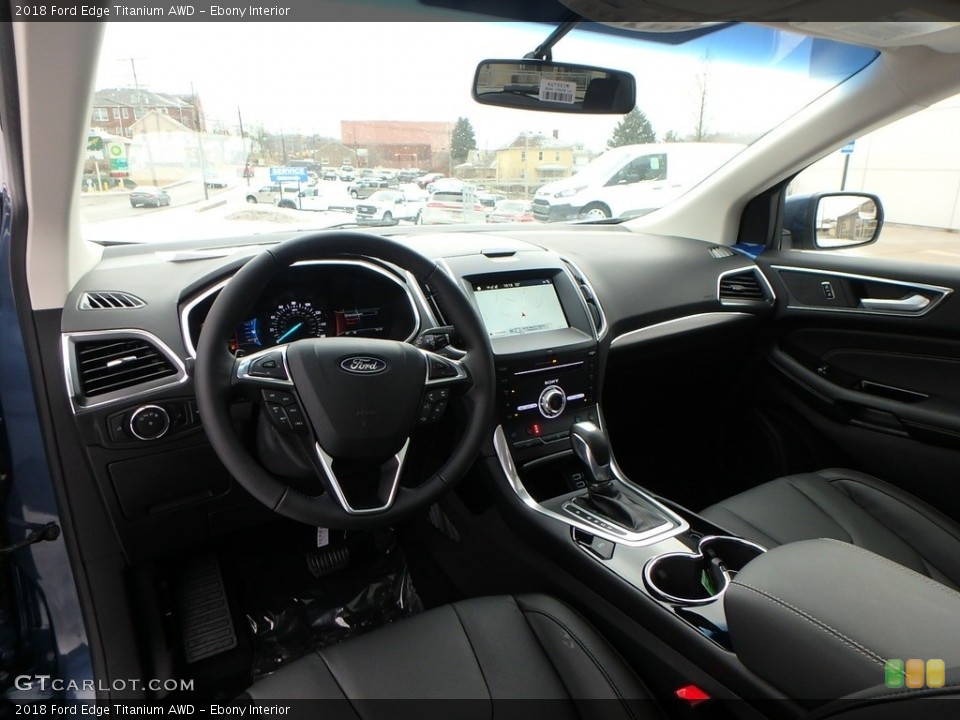 Ebony Interior Front Seat for the 2018 Ford Edge Titanium AWD #125052403