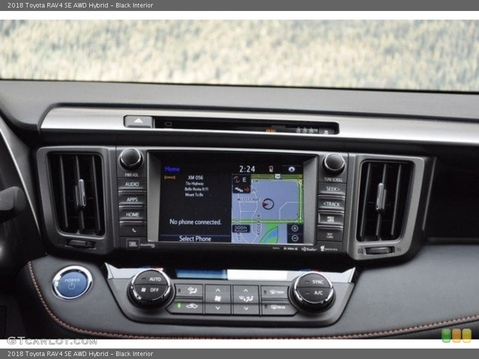 Black Interior Navigation for the 2018 Toyota RAV4 SE AWD Hybrid #125099024