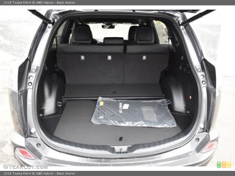 Black Interior Trunk for the 2018 Toyota RAV4 SE AWD Hybrid #125099054