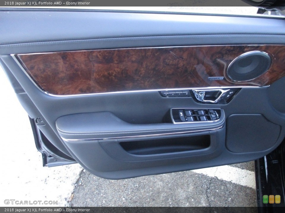 Ebony Interior Door Panel for the 2018 Jaguar XJ XJL Portfolio AWD #125101847
