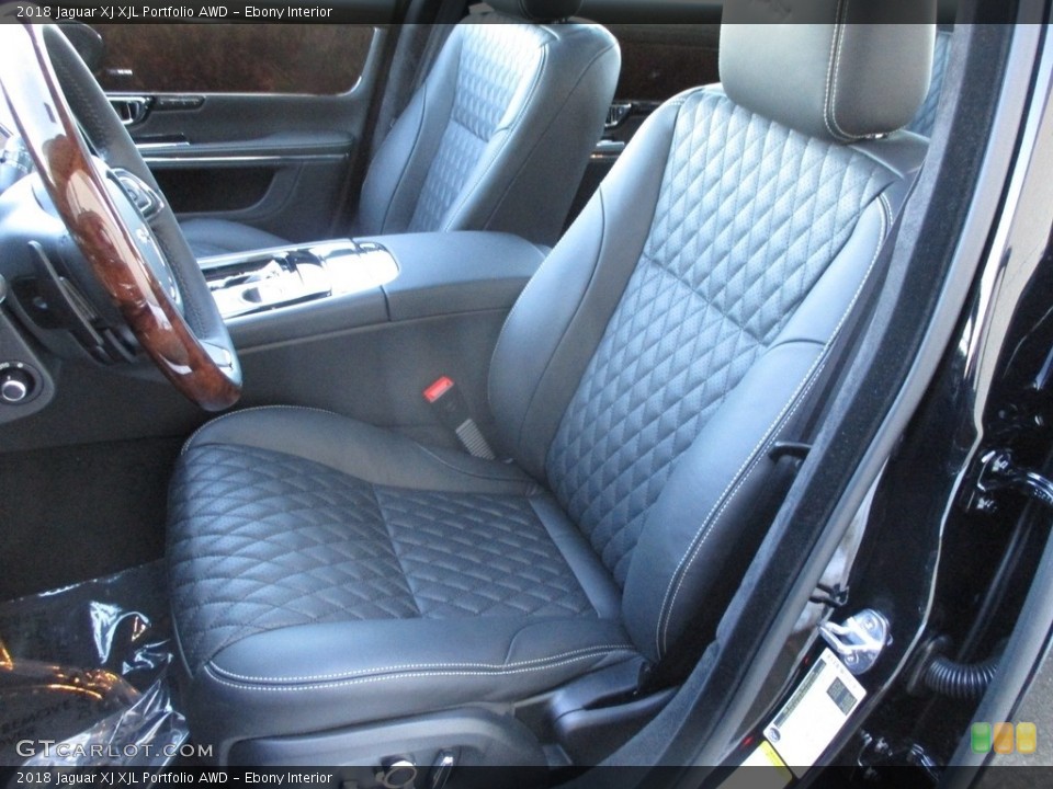 Ebony Interior Front Seat for the 2018 Jaguar XJ XJL Portfolio AWD #125101895