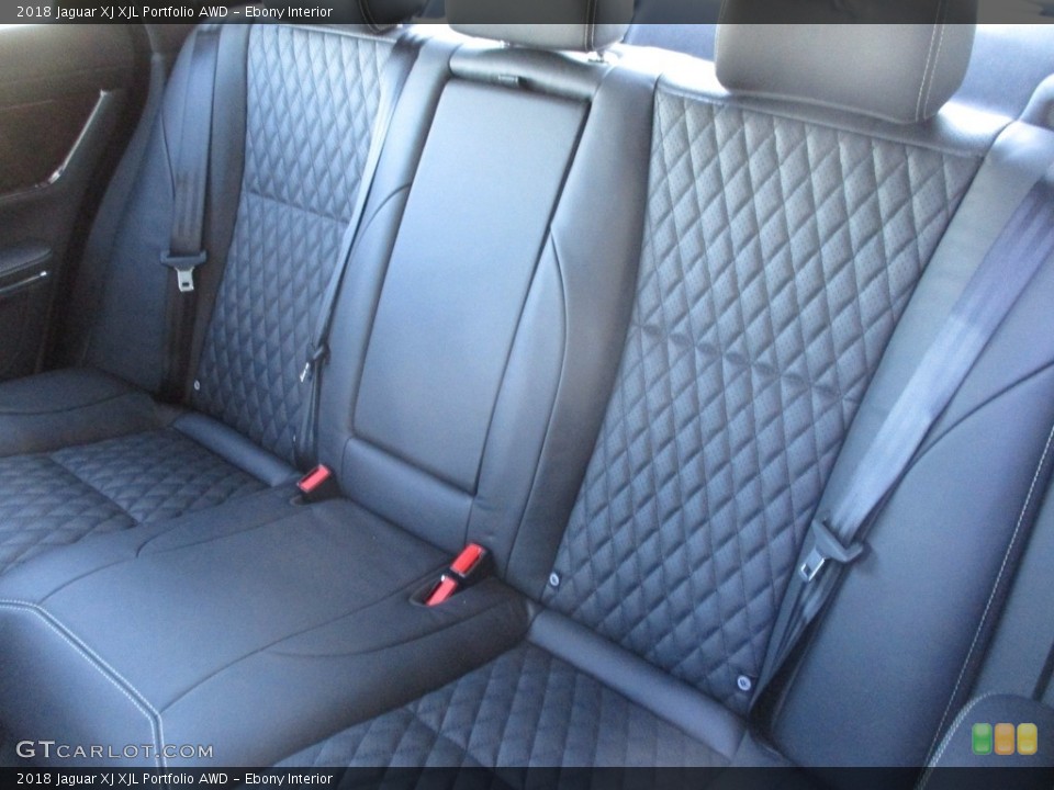 Ebony Interior Rear Seat for the 2018 Jaguar XJ XJL Portfolio AWD #125101925
