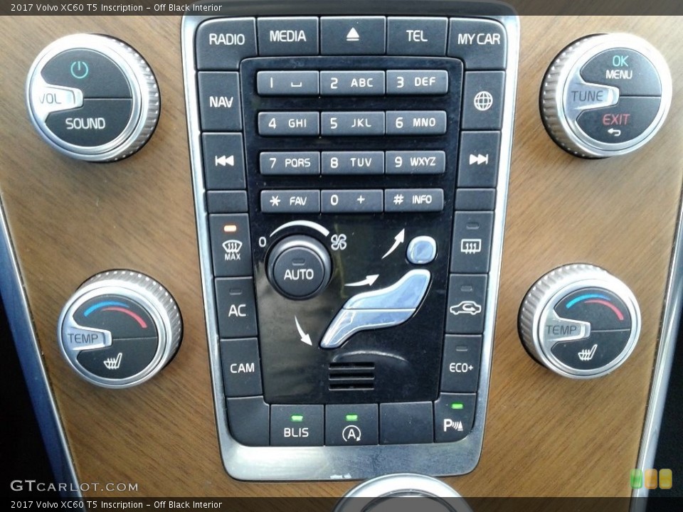 Off Black Interior Controls for the 2017 Volvo XC60 T5 Inscription #125111660
