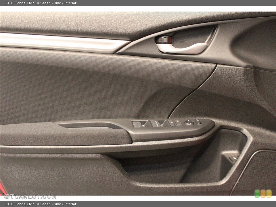 Black Interior Door Panel for the 2018 Honda Civic LX Sedan #125124332
