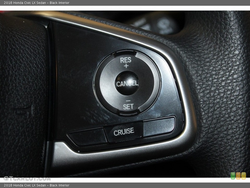 Black Interior Controls for the 2018 Honda Civic LX Sedan #125124350