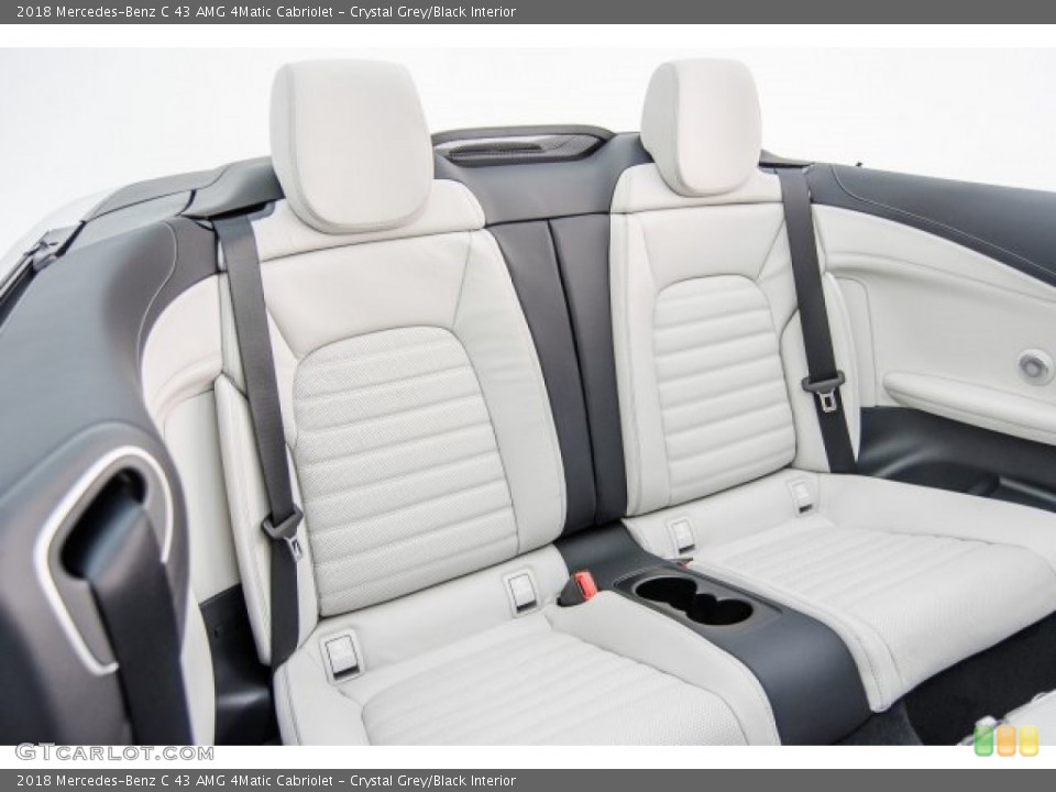 Crystal Grey/Black Interior Rear Seat for the 2018 Mercedes-Benz C 43 AMG 4Matic Cabriolet #125128619