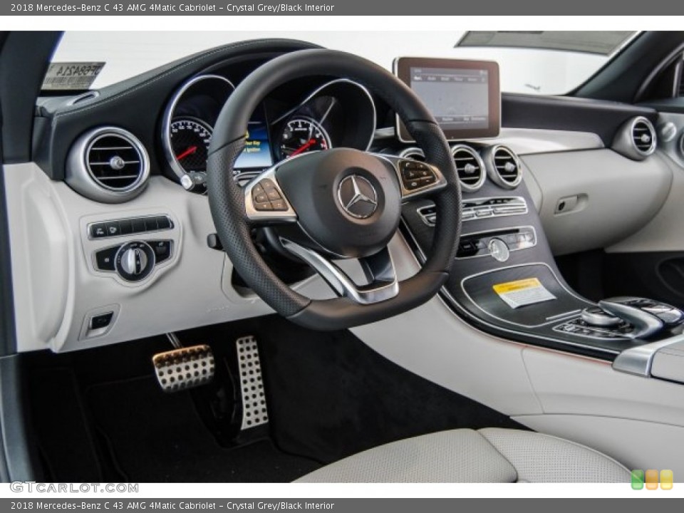 Crystal Grey/Black Interior Dashboard for the 2018 Mercedes-Benz C 43 AMG 4Matic Cabriolet #125128808