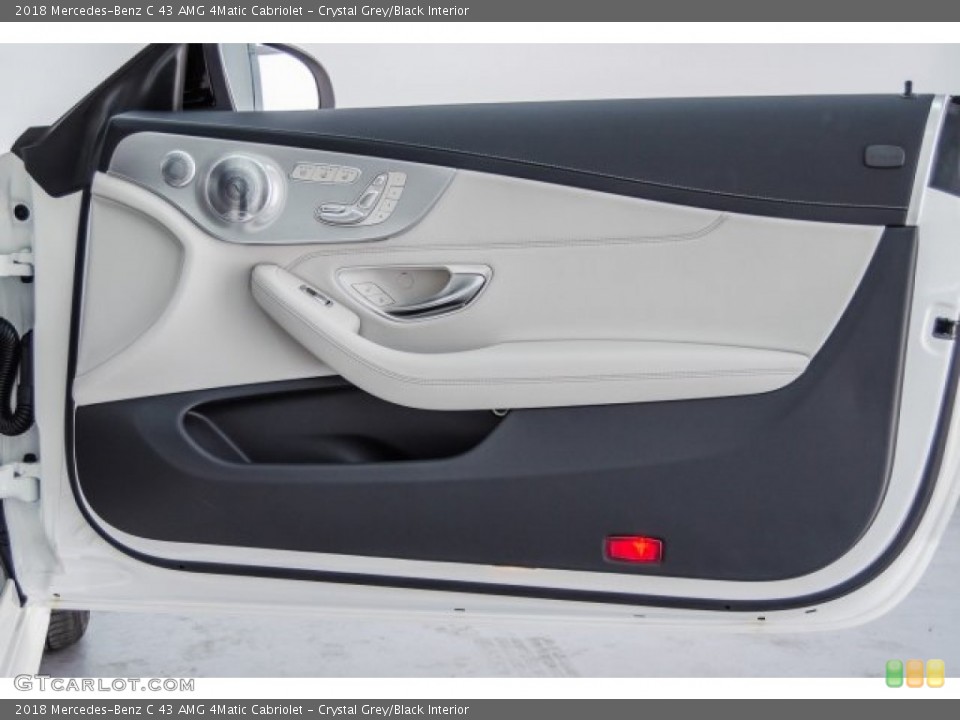 Crystal Grey/Black Interior Door Panel for the 2018 Mercedes-Benz C 43 AMG 4Matic Cabriolet #125128961