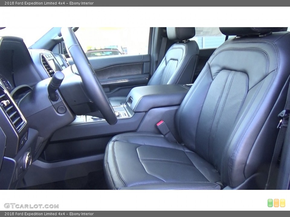 Ebony Interior Front Seat for the 2018 Ford Expedition Limited 4x4 #125132978