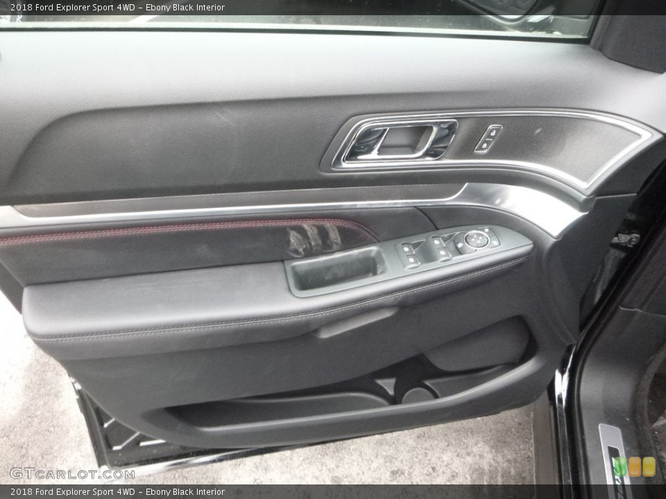 Ebony Black Interior Door Panel for the 2018 Ford Explorer Sport 4WD #125133144