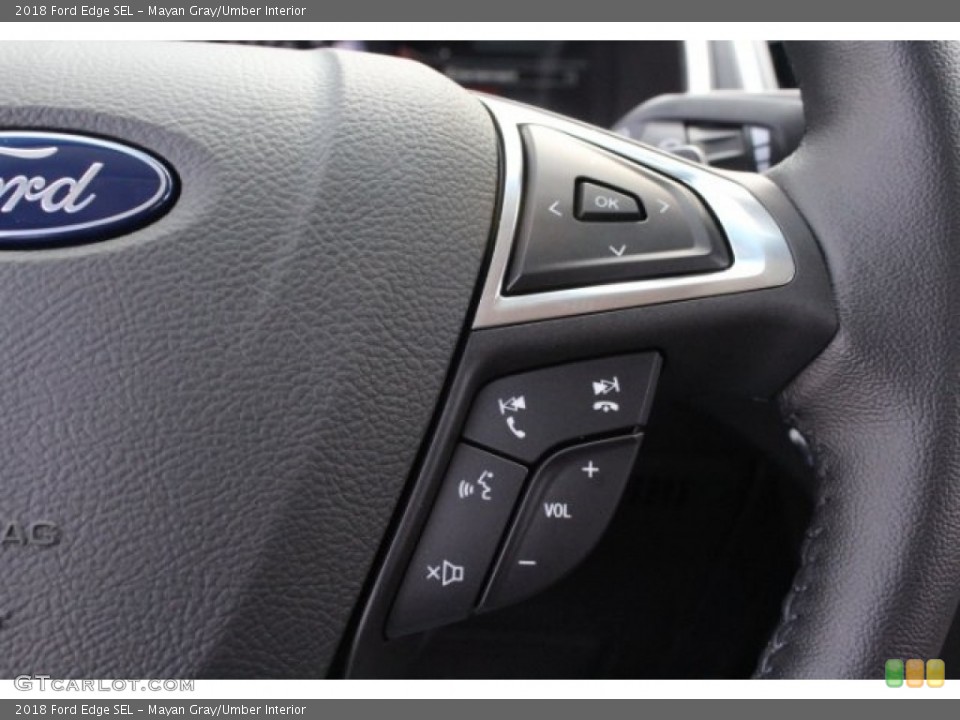 Mayan Gray/Umber Interior Controls for the 2018 Ford Edge SEL #125138330