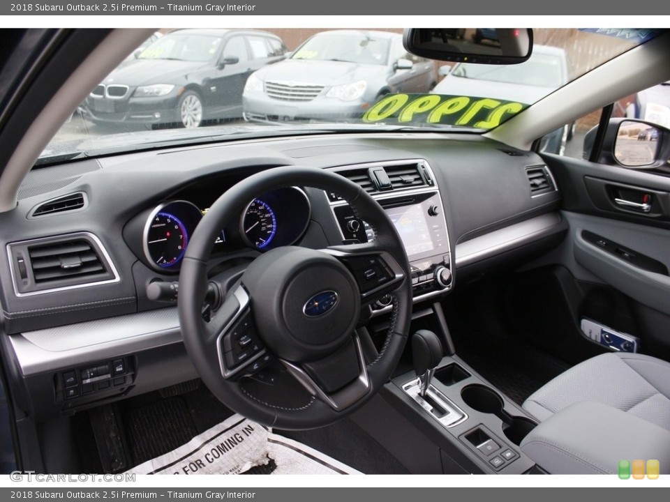Titanium Gray Interior Dashboard for the 2018 Subaru Outback 2.5i Premium #125158883