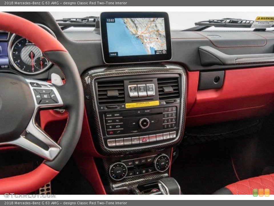 designo Classic Red Two-Tone Interior Controls for the 2018 Mercedes-Benz G 63 AMG #125161211