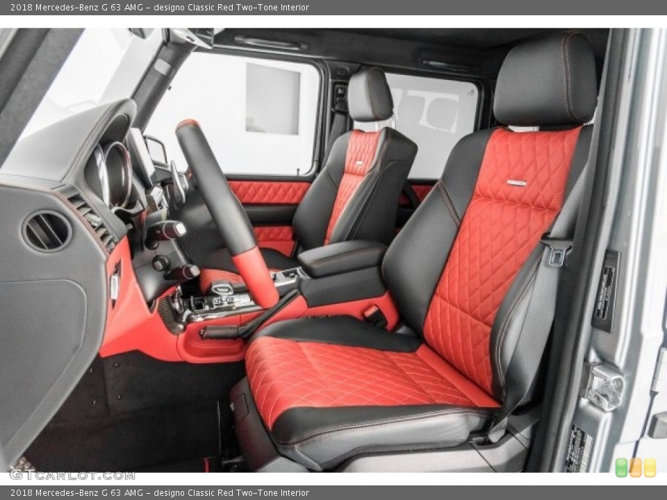 designo Classic Red Two-Tone Interior Photo for the 2018 Mercedes-Benz G 63 AMG #125161427