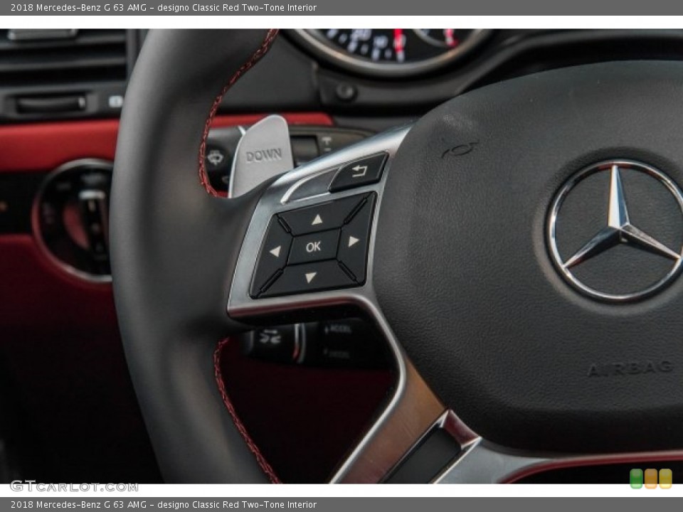 designo Classic Red Two-Tone Interior Controls for the 2018 Mercedes-Benz G 63 AMG #125161490