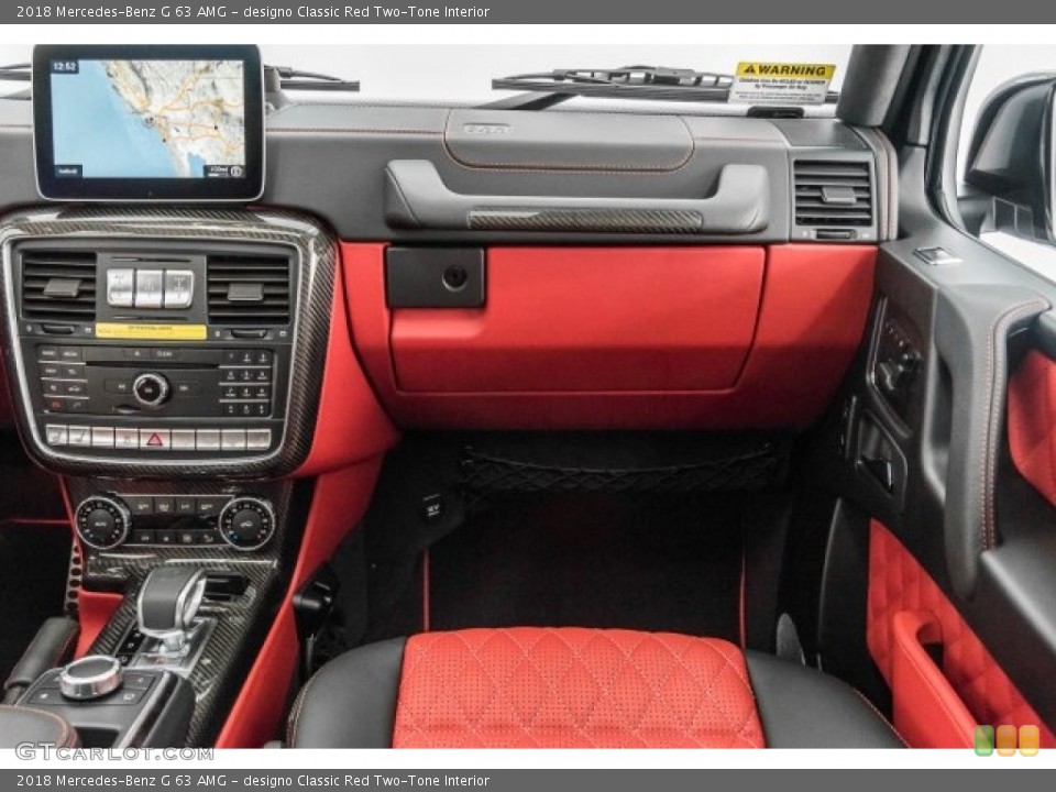 designo Classic Red Two-Tone Interior Dashboard for the 2018 Mercedes-Benz G 63 AMG #125161526
