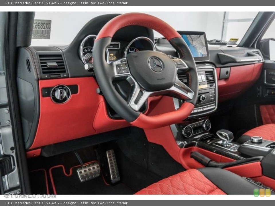 designo Classic Red Two-Tone Interior Dashboard for the 2018 Mercedes-Benz G 63 AMG #125161580