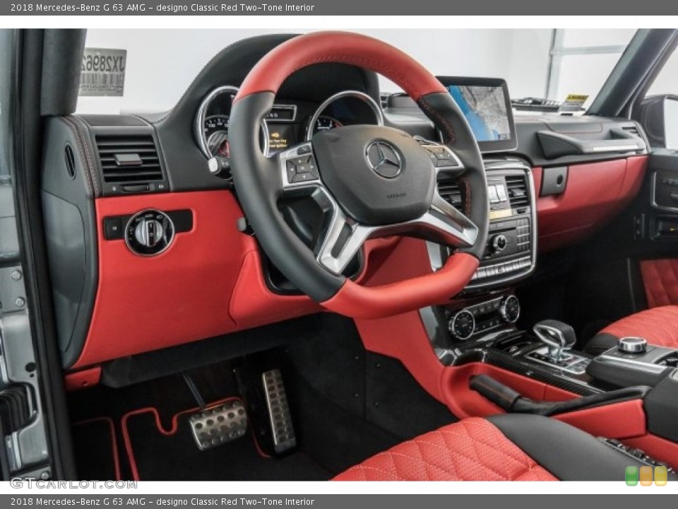 designo Classic Red Two-Tone Interior Dashboard for the 2018 Mercedes-Benz G 63 AMG #125161580